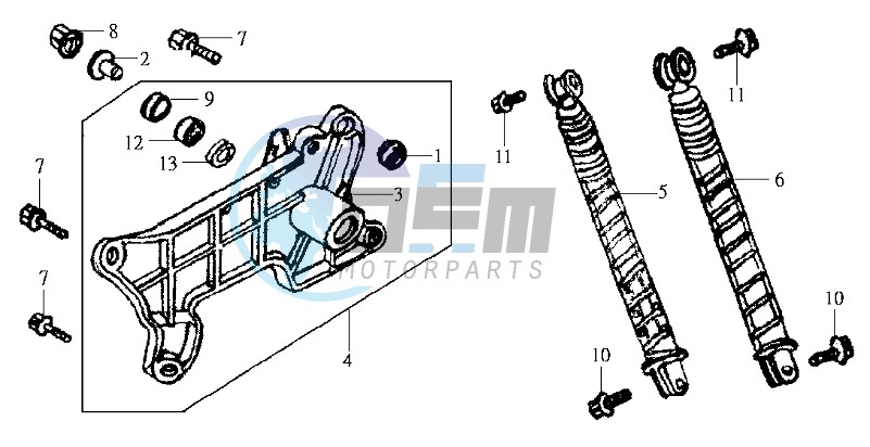 REAR SUSPENSION - FORK