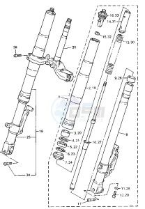 YZF R 750 drawing FRONT FORK