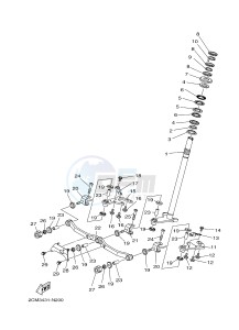 MW125 MW-125 TRICITY TRICITY 125 (2CM1 2CM5) drawing STEERING 2