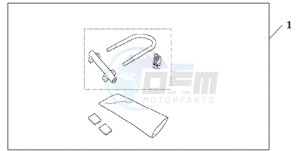 CBR600RA9 E / ABS MME drawing U-LOCK