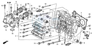 FJS600A 400 SILVER WING drawing CYLINDER HEAD