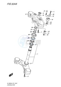 DL1000 ABS V-STROM EU drawing STEERING STEM