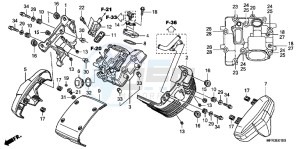 VT1300CXAC drawing FRONT CYLINDER HEAD COVER