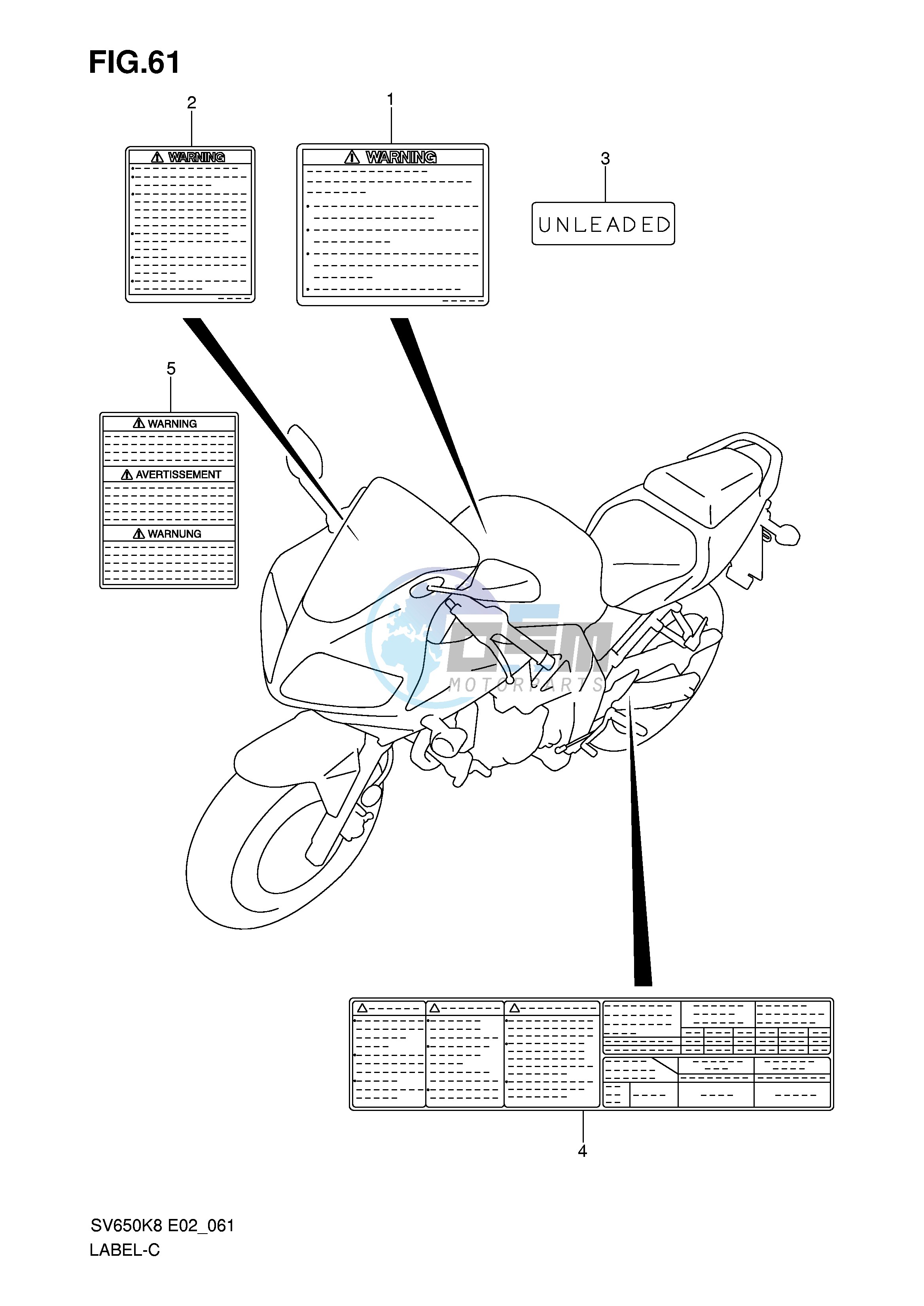 LABEL (MODEL K8 K9)