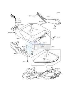 ER-6N ER650ECF XX (EU ME A(FRICA) drawing Seat