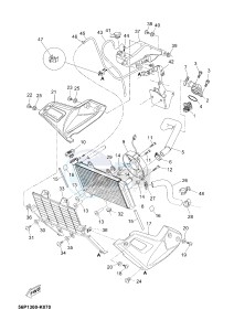 XT660ZA XT660Z ABS TENERE (2BE3 2BE3 2BE3) drawing RADIATOR & HOSE