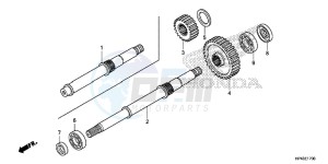 TRX420TMD TRX420 Europe Direct - (ED) drawing FINAL SHAFT