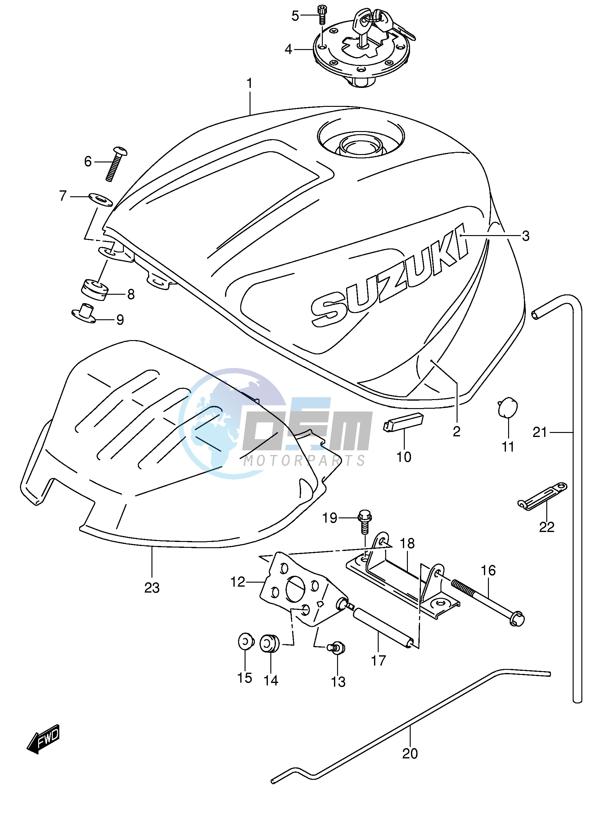 FUEL TANK (MODEL K1)