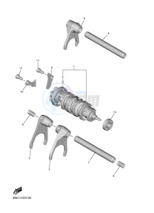 YZF-R6 YZF600 R6 (BN66) drawing SHIFT CAM & FORK