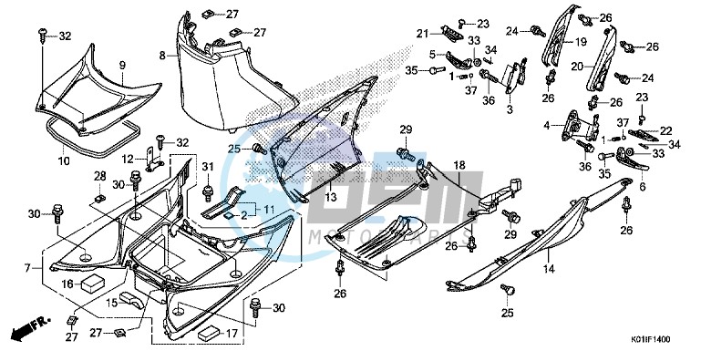 FLOOR STEP/UNDER COVER