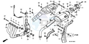 CBR600RR9 France - (F / CMF MME SPC) drawing EXHAUST MUFFLER