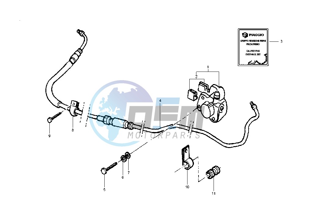 Rear brake caliper