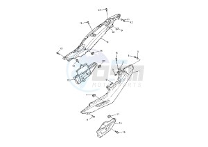 XJ S DIVERSION 900 drawing SIDE COVERS