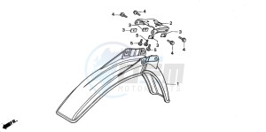 MT50F drawing FRONT FENDER