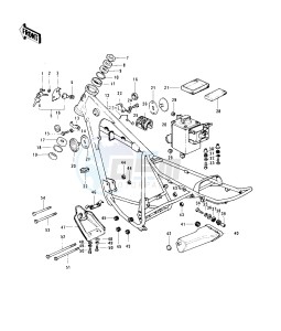 KE 125 A [KE125] (A3-A6) [KE125] drawing FRAME_FRAME FITTINGS -- 76-79- -