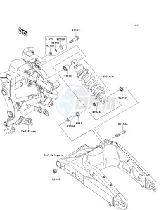 KLE 650 A [VERSYS] (9F-9F) A8F drawing SUSPENSION_SHOCK ABSORBER