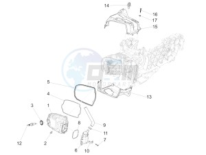 125 4T 3V ie Primavera (EMEA) (Ch, IT) drawing Cylinder head cover