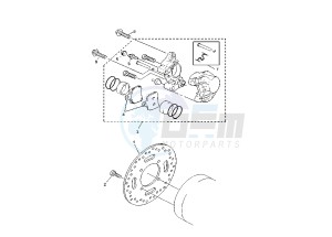 YP R X-MAX 125 drawing REAR BRAKE CALIPER