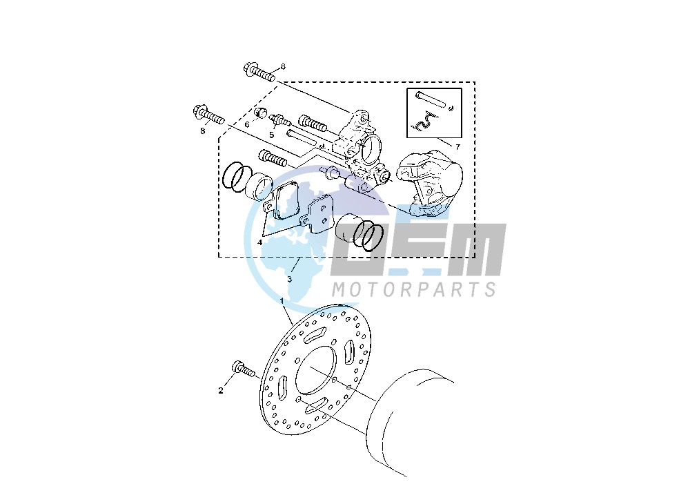 REAR BRAKE CALIPER