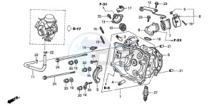 NSS250 drawing CYLINDER HEAD