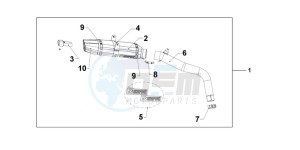 CBR600RRC drawing TITANIUM SLIPON EXHAUST CBR600