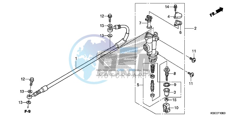 RR. BRAKE MASTER CYLINDER