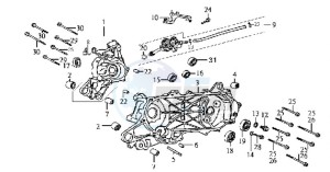 JET EURO X 50 drawing CRANKCASE L / R / STARTER