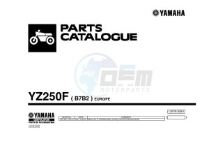 YZ250F (B7B2) drawing Infopage-1