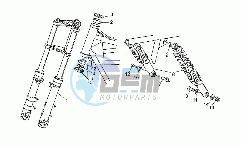 Front/rear shock absorber