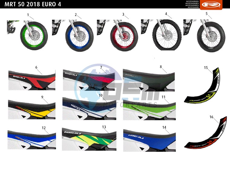 ACCESSOIRIES - WHEELS-SEATS