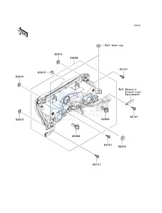 ZX 600 M [NINJA ZX-6RR] (M1) [NINJA ZX-6RR] drawing HEADLIGHT-- S- -