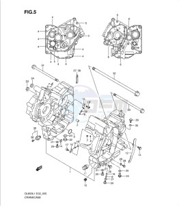 DL650 drawing CRANKCASE