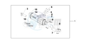 CB1000RAB drawing TITANIUM SLIPON EXHAUST CB1000R