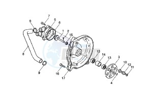 YQ AEROX R 50 drawing WATER PUMP