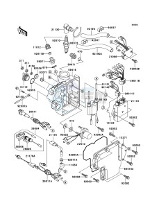 JET SKI 800 SX-R JS800A9F EU drawing Ignition System