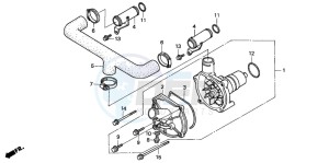 GL1500SE GOLDWING SE drawing WATER PUMP