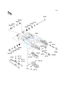 KX 250 N [KX250F](N2) N2 drawing SWINGARM