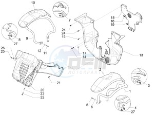 MP3 300 ie E4 LT BUSINESS - SPORT ABS (EMEA) drawing Wheel huosing - Mudguard