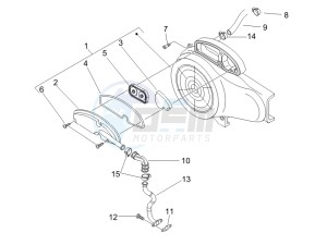 LX 50 4T USA drawing Secondary air box