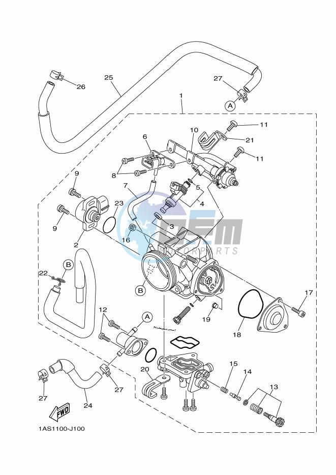 THROTTLE BODY ASSY 1