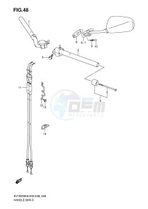 SV1000 (E3-E28) drawing HANDLEBAR (SV1000S)