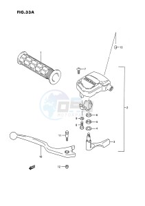 LT250R (E1) drawing BRAKE LEVER (MODEL M)