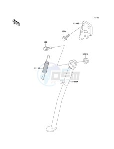 KDX200 H (H6F) 80 H6F drawing STAND-- S- -