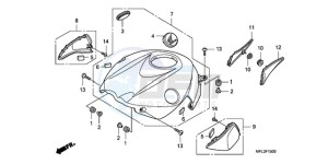 CBR1000RA9 UK - (E / ABS MKH) drawing TOP SHELTER