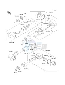 ZX 600 J [NINJA ZX-6R] (J1-J3) [NINJA ZX-6R] drawing TURN SIGNALS