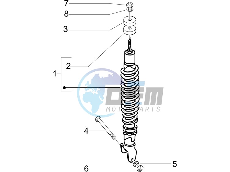 Rear suspension - Shock absorbers