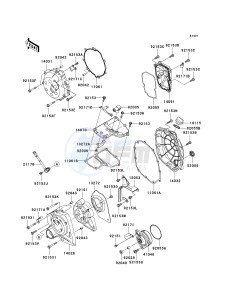 KRF 750 F [TERYX 750 4X4 NRA OUTDOORS] (F8F) C9F drawing ENGINE COVER-- S- -