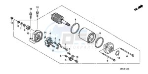 CBR1000RR9 France - (F / CMF REP) drawing STARTING MOTOR