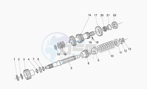 California 1100 Stone Stone drawing Primary gear shaft