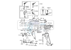 ZX-10R NINJA - 1000 cc (EU) drawing IGNITION SWITCH EUROPE